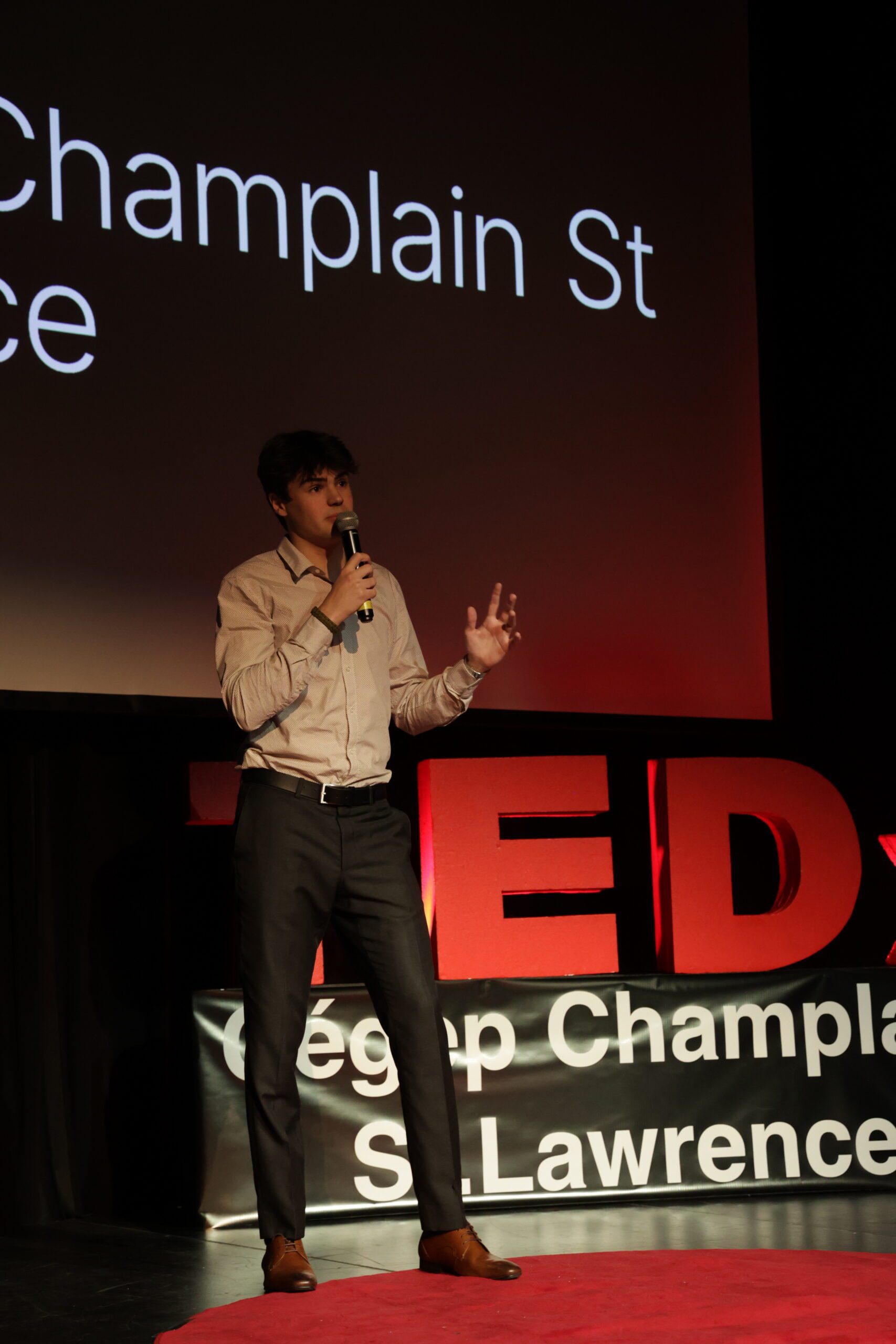 Co-organizer Louis Théoret